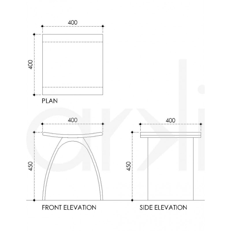 Curve Seat Shower Stool