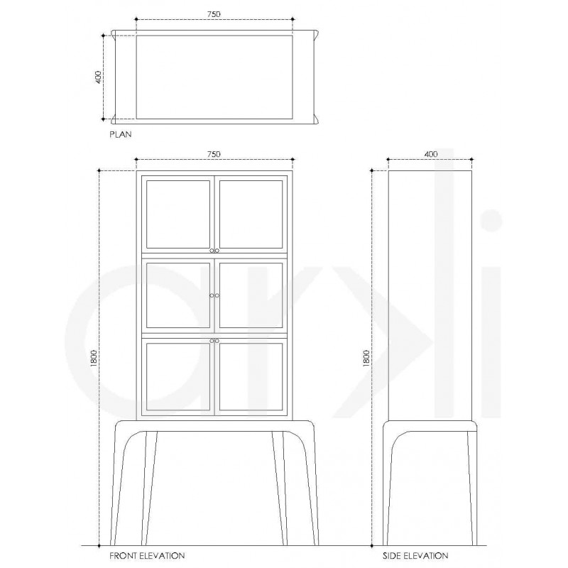 Glass Shutter Library Closet