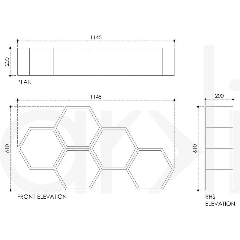 Hexagonal Shelving